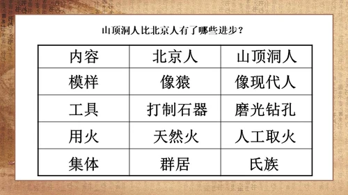 初中历史《人类起源》教学通用PPT课件