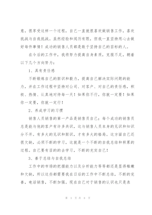 销售试用期转正工作总结报告.docx