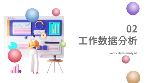 3D风格创意工作汇报通用PPT模板