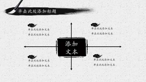 水墨太极文化传承传统武术PPT模板