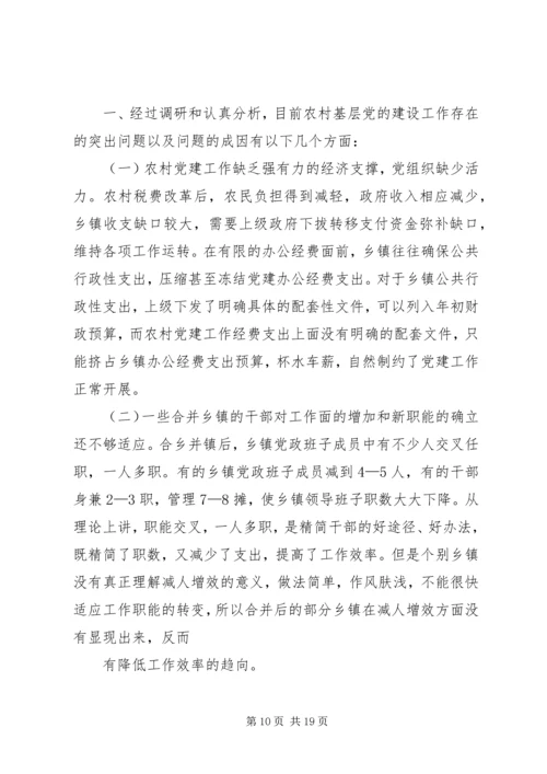 当前基层党建工作存的问题.docx