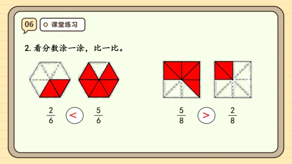 8.4 比较同分母分数的大小 课件(共21张PPT) 人教版 三年级上册数学