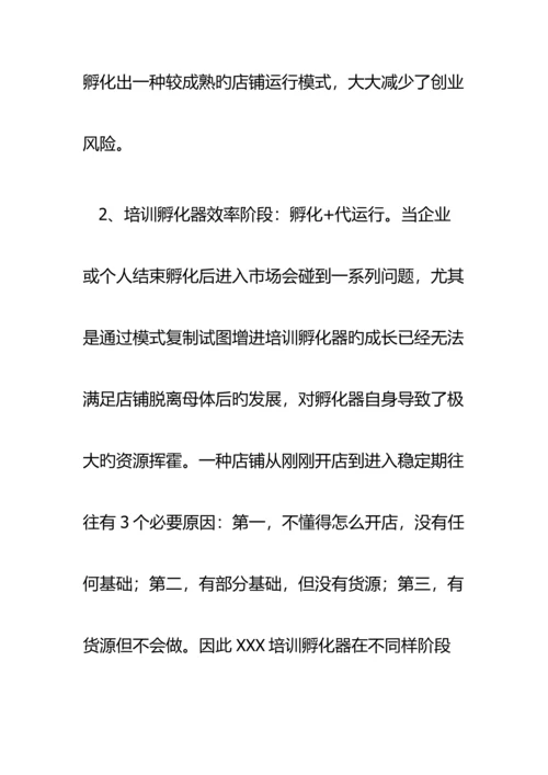 电商创新培训孵化器方案.docx