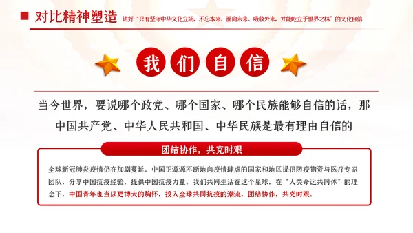 新时代中国青年坚定道路理论制度文化自信PPT党课