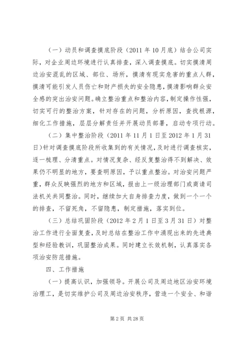 集中整治企业及周边地区治安环境实施方案.docx