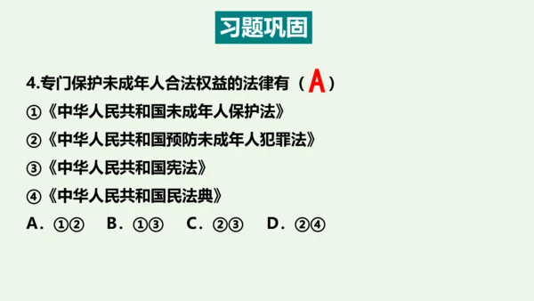 第十课  法律伴我们成长 复习精品课件（26张ppt）