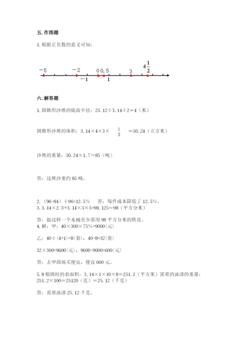 路南区六年级下册数学期末测试卷一套.docx