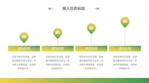 黄绿渐变实用公司部门培训PPT模板