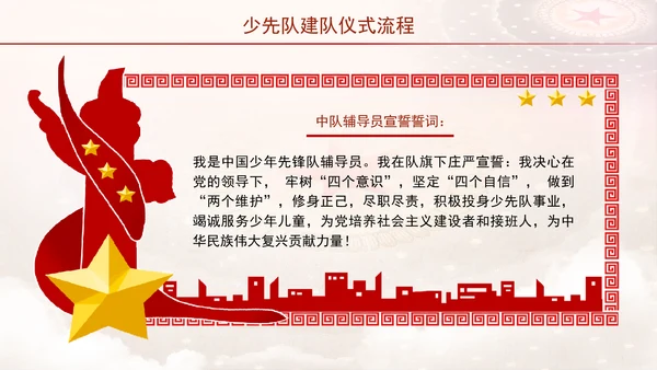 少先队建队仪式流程主题班会PPT课件