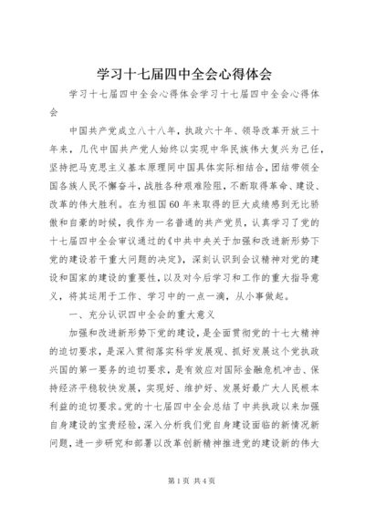 学习十七届四中全会心得体会 (6).docx