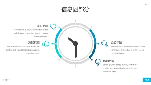 现代蓝色简洁设计公司简介商务PPT模板
