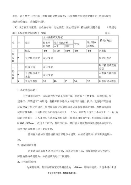 最新土方工程监理实施细则