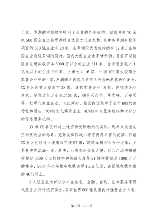 关于做大做强我区楼宇经济的思考及建议.docx