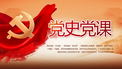 党支部党史学习教育年年终总结动态PPT