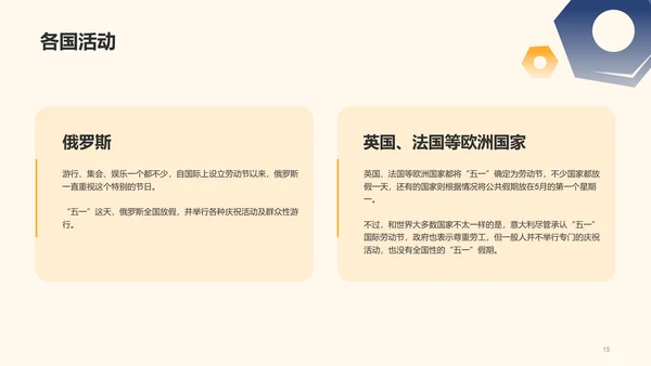 黄色插画五一劳动节科普介绍PPT