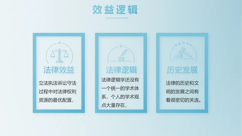 蓝色中国风法律法学讲堂PPT动态模板