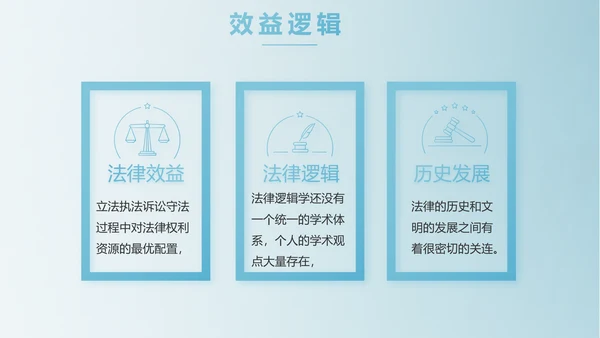 蓝色中国风法律法学讲堂PPT动态模板