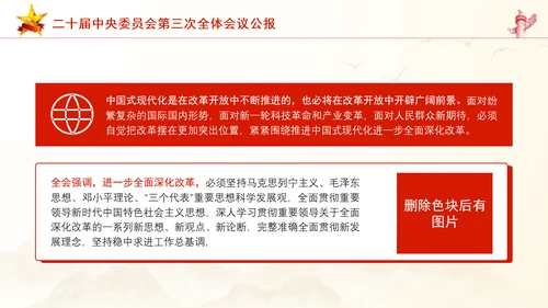 二十届中央委员会第三次全体会议公报ppt课件