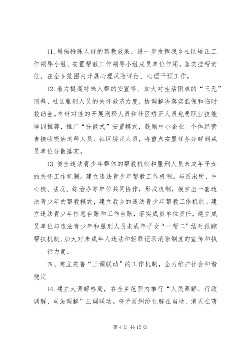 篇一：XX年司法行政工作计划（司法所工作计划）.docx