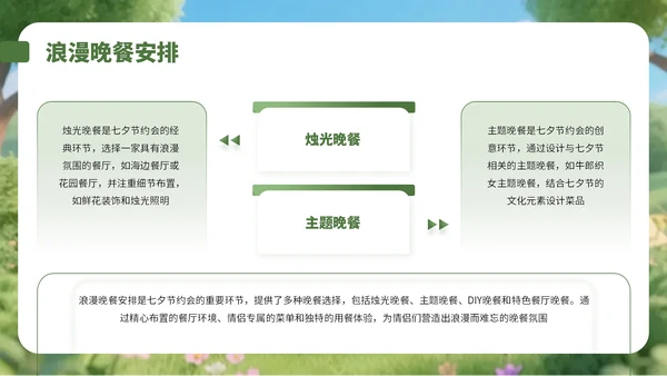 绿色3D风情侣大自然游玩策划攻略PPT