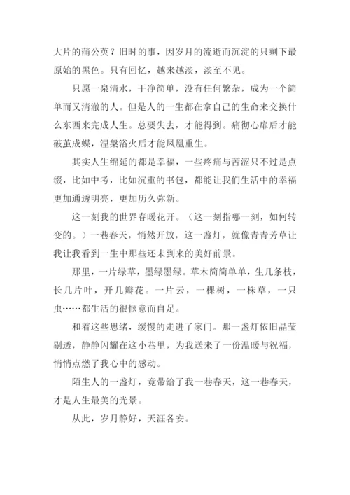 一巷春天作文.docx