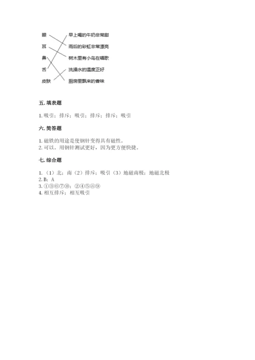 教科版二年级下册科学知识点期末测试卷附参考答案【轻巧夺冠】.docx