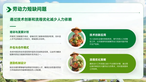 绿色农业企业部门汇报会议PPT模板