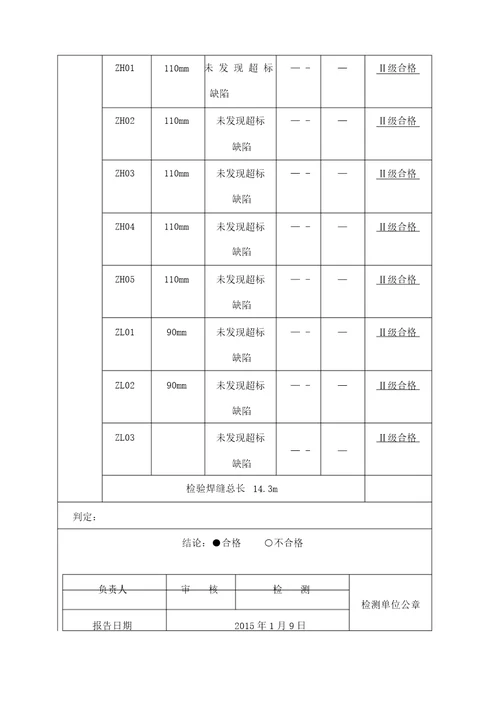 超声波探伤报告.全doc