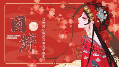 国粹京剧票友文化PPT模板