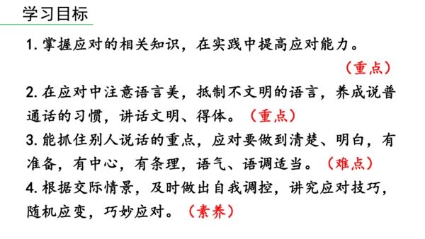 八年级语文下册第一单元  口语交际 应对 课件(共46张PPT)