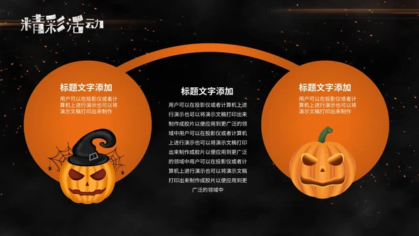 卡通万圣节活动方案PPT模板