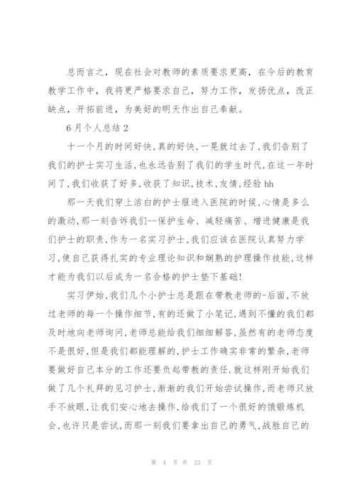 6月个人总结汇报.docx