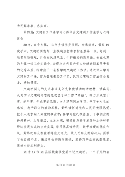 学习文建明工作法心得体会1.docx