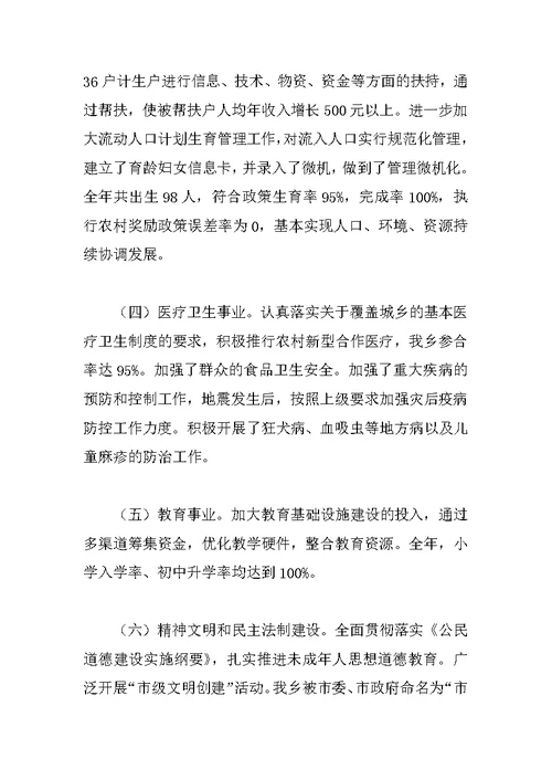 XX年度乡政府工作总结及XX年工作计划