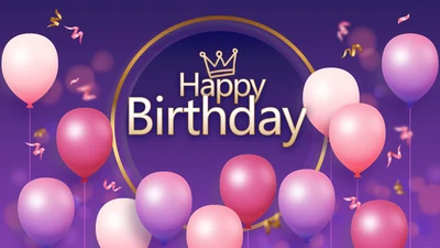唯美生日快乐生日派对纪念册相册PPT