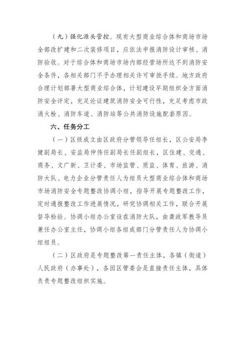 大型商业综合体和商场市场消防安全工作专业方案.docx