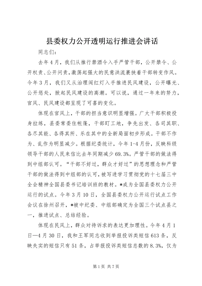 县委权力公开透明运行推进会讲话.docx