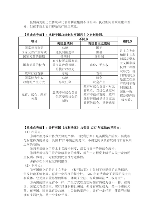 2023年高中历史第六单元近代西方资本主义政治制度的确立和发展教案新人教版必修1.docx