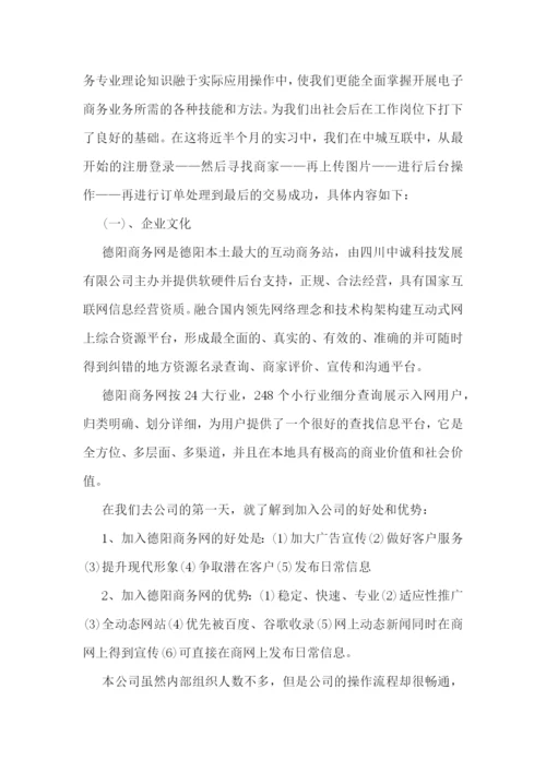 电子商务实习报告精选.docx