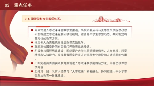 关于共建高校大思政体系推动高校共青团工作高质量发展的实施意见PPT课件