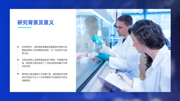 微生物工程在实际生活中的应用DNA探究通用PPT模板