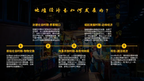 地摊经济通用PPT模板