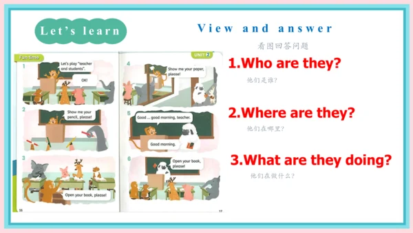 一年级英语上学期 Unit 2 My first class Lesson 5 课件