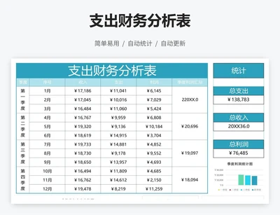 支出财务分析表