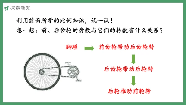 新人教版数学六年级下册自行车里的数学课件