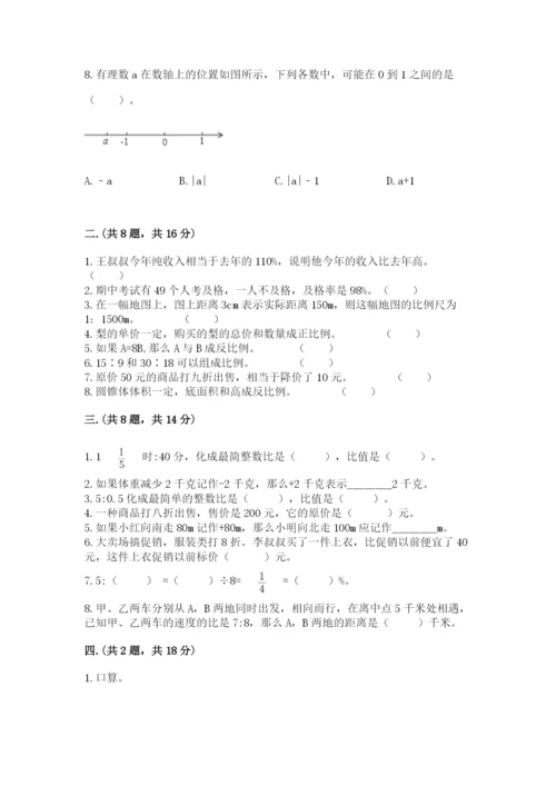 济南市外国语学校小升初数学试卷（能力提升）.docx