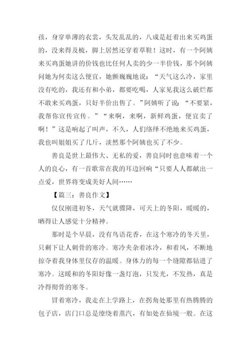 关于善良的作文600字.docx