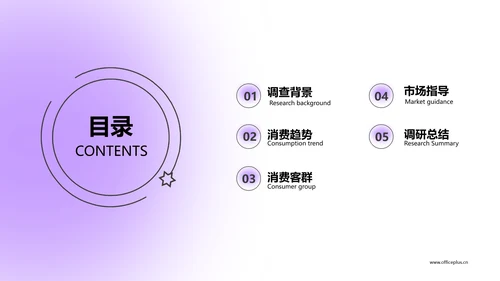 紫色简约风咨询报告PPT模板