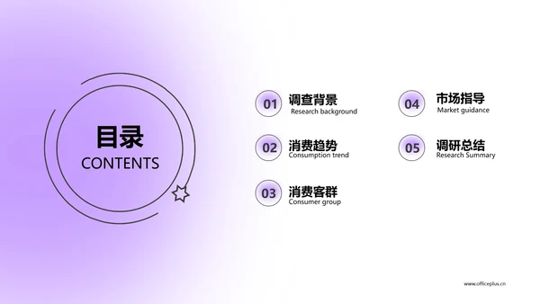 紫色简约风咨询报告PPT模板