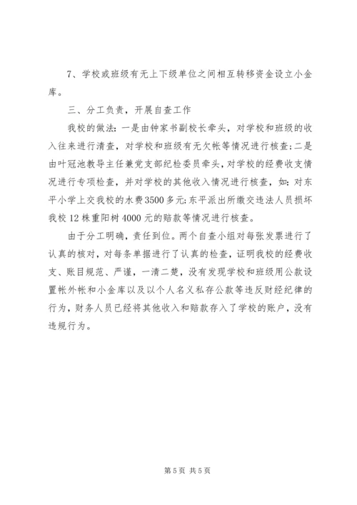 小学小金库自查自纠报告三则.docx